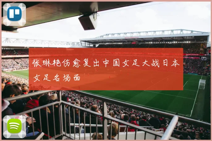 张琳艳伤愈复出中国女足大战日本女足名场面
